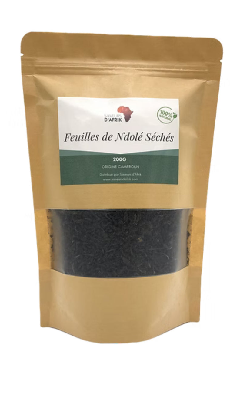 Feuilles de Ndole séchées
